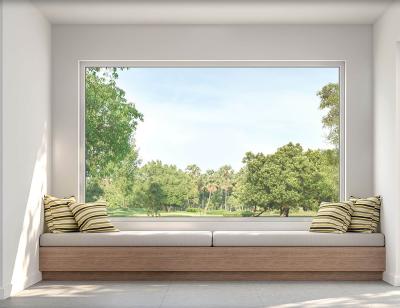 China Double Glazed With Hurricane Impact Glass Swing Aluminum Horizontal Hanging Picture Window en venta