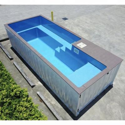 Китай Outdoor Customized Color 20' 40' Shipping Container Swimming Pool With 2