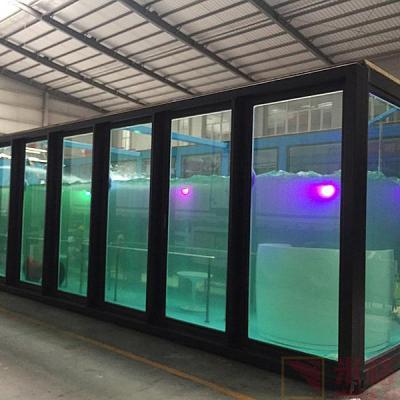 China US America Standard Customized Color and Material Container Swimming Pool 20ft 40ft with Wave Water Jet Led Light à venda
