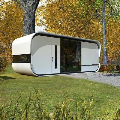 Chine Steel Structure Tempered Glass Movable Store Prefab Shop Modular Cafe Container Pod House à vendre