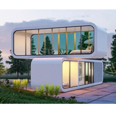 Κίνα Sun Protection Customized Color Glass Stable Steel Structure Prefab Mobile Apple Cabin And Pod Container House προς πώληση
