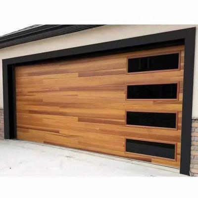 China Tesia Wholesale Aluminum Contemporary Villa Steel Sectional Garage Door à venda