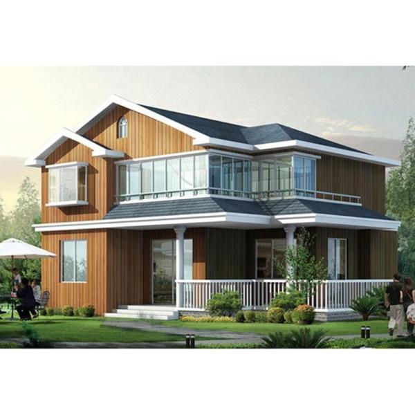 Quality Customized Color and Size Light Steel Structure Prefabricated Luxury Villa Two for sale