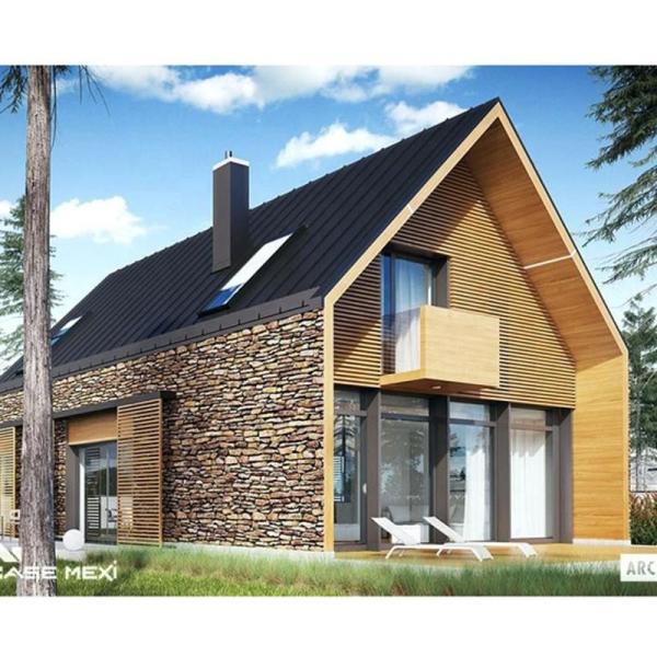 Quality Customized Color and Size Light Steel Structure Prefabricated Luxury Villa Two Story Prefab House for sale