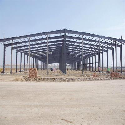 China Modern Prefab Steel Structure Building Warehouse Workshop Aircraft Hangar and Office House for sale