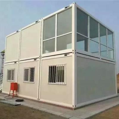 China Extended Foldable Prefab Container Homes_40ft Folding Living Container Cabin Foldable Container House à venda