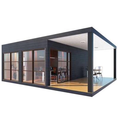 China Luxury Customizable Color And Glass Portable 20FT 40FT Prefab Flat Pack Container House With Factory Price à venda