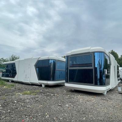 China Hot selling Furnished Cabin Homes Villa House 40FT Container House White Capusal Office Pod en venta