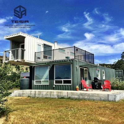 China DIY Two Stoery Container House Light Steel Building Mobile Container House à venda