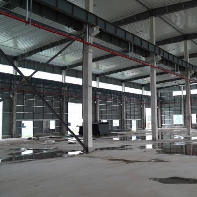 China Construção de quadro laminada a alta temperatura soldada do metal da oficina da construção de aço da seção de H à venda