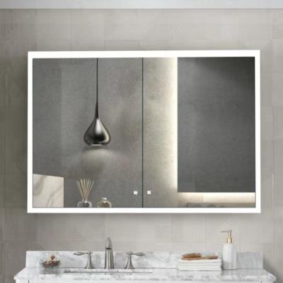 China CER SAA IP44 fertigte Badezimmer-Kabinette anodisierte an der Wand befestigte AluminiumEitelkeit besonders an zu verkaufen