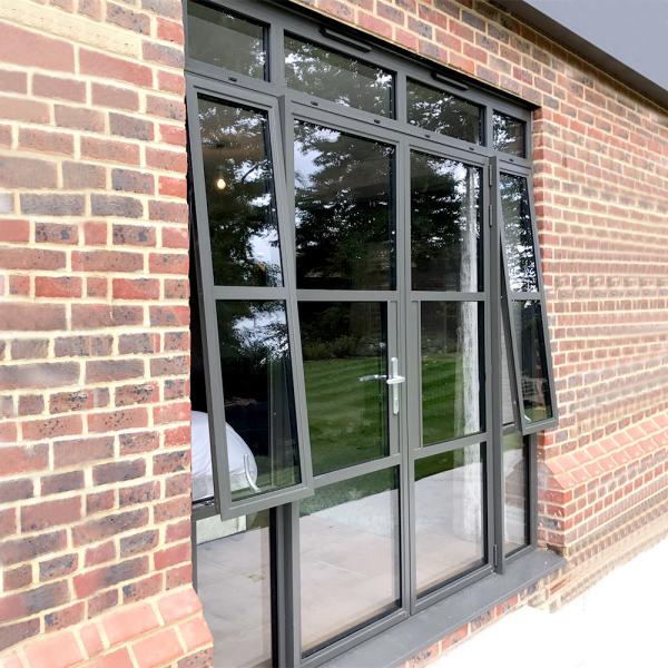 Quality Minimalism Double Glazed Aluminium Awning Windows For Basement for sale