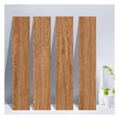 中国 ゲラ刷の皮および棒の木製の板の自己接着ビニールの床タイル6x36」 販売のため