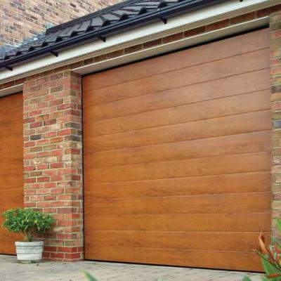 China Horizantal Sliding Overhead 16x7 Roll Up Garage Door With PU Panel for sale