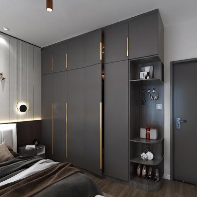 China 18mm Melamine Chipboard Customized Wardrobe Individual Bedroom Storage Cabinet for sale