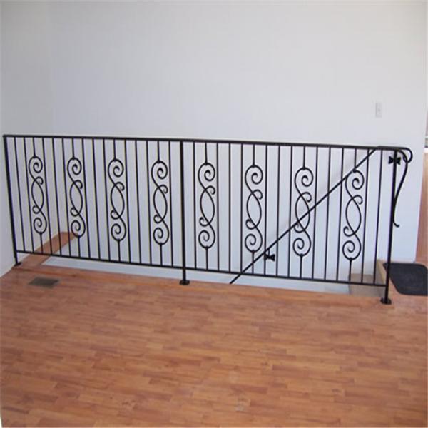 Quality ISO9001 Apartment Balcony Wrought Iron Handrails For Indoor Steps for sale