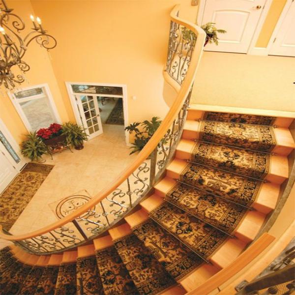 Quality ISO9001 Apartment Balcony Wrought Iron Handrails For Indoor Steps for sale