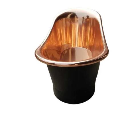 中国 贅沢で支えがない浴槽のハンドメイドの銅のBathは抵抗力がある変色させる 販売のため