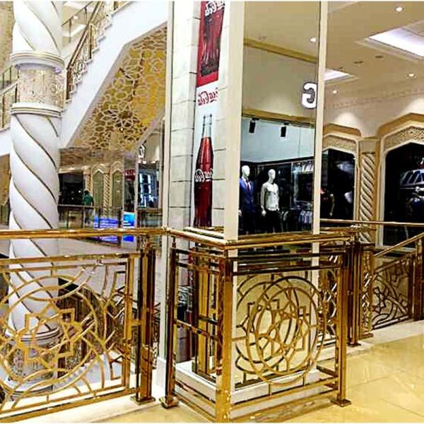 Quality Custom Metal Decorative Railing SS Baluster Stainless Steel Plate Railing For for sale