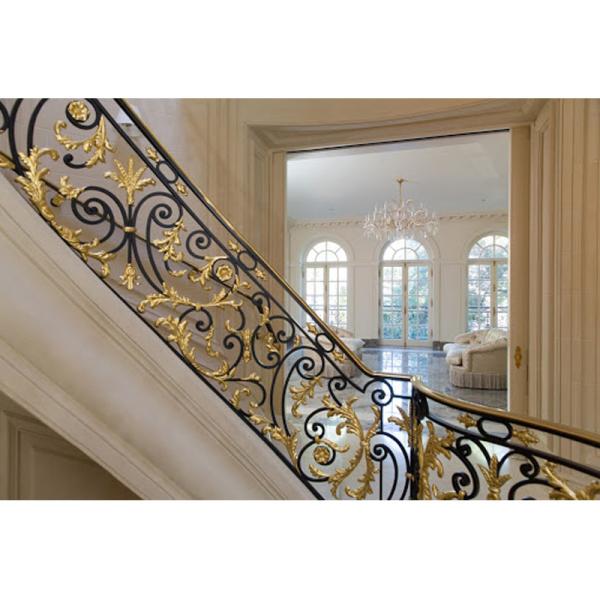 Quality Ringhiera Delle Scale Interior Stair Railings Anti Rust Wrought Iron Stair for sale