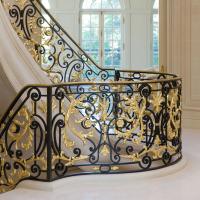 Quality Ringhiera Delle Scale Interior Stair Railings Anti Rust Wrought Iron Stair for sale