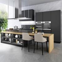 Quality High Gloss Lacquer Modular Kitchen Cabinets Trendy White Plywood Cupboards for sale