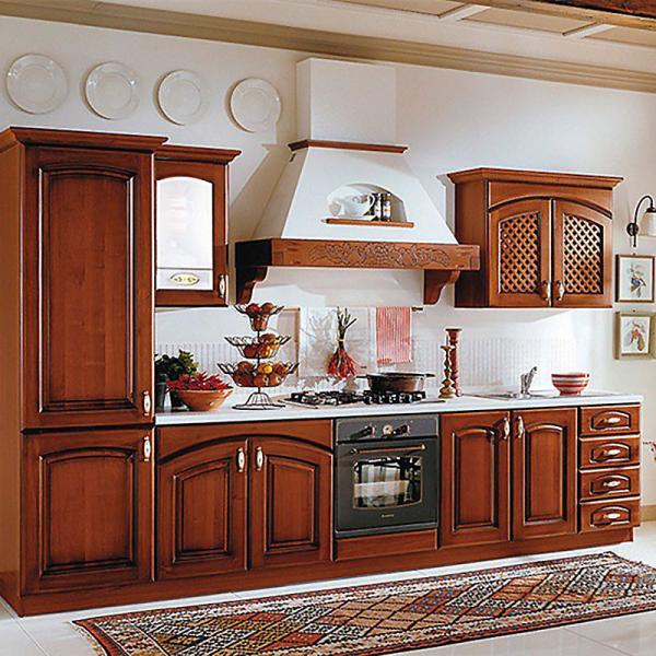 Quality CE American Style Home Office Cabinets Formaldehyde Free Solid Wood Kitchen for sale