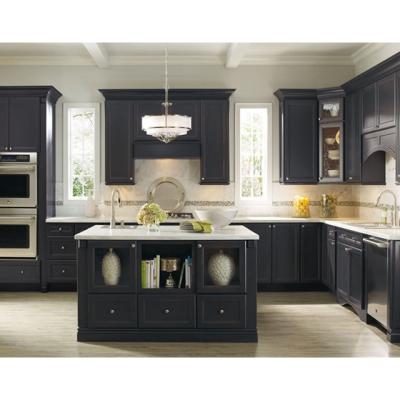 China Customized Lacquer L Shape Modular Kitchen Cabinets OEM ODM Overhead Cupboards for sale