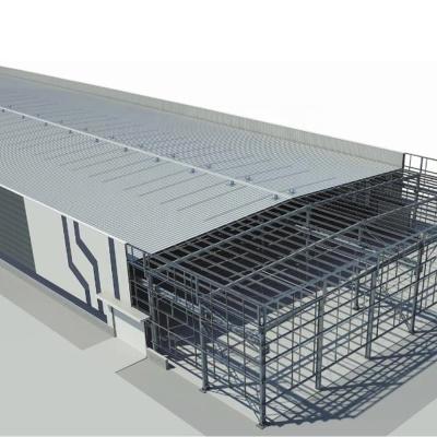 China metal de Warehouse de la estructura de acero 1500sqm que construye los 25m*80m*9m en venta