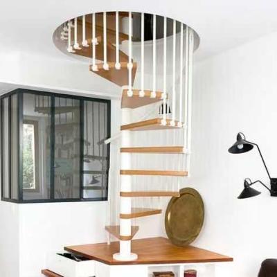 China SUS304 SUS316 Space Saving Spiral Staircase Customized Metal Stairs For Small Spaces for sale