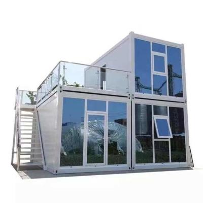 China Casa móvel da casa pré-fabricada de aço Demountable simples da luz da casa do recipiente do bloco liso à venda