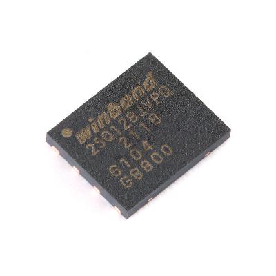 China SPI Flash Memory IC Chip W25Q128JVPIQ 3V 128M-Bit 16Mx8 133MHz NOR Flash WSON-8 for sale