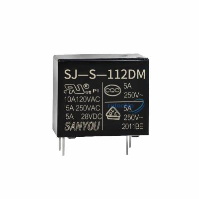 China SJ-S-105DMH Miniature Power Relay 5A 250V One Set Of Normally Open Subminiature for sale