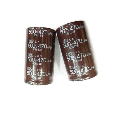China ELXS501VSN471MA60S Aluminum SMD Electrolytic Capacitors 500V 470uF for sale
