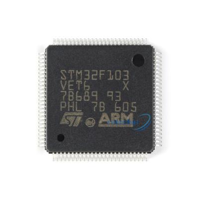 China El brazo basó la corteza M3 512B 100pin de destello de los microprocesadores STM32F103VET6 32BIT del microcontrolador en venta