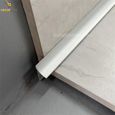 China Aluminum 6063 Internal Corner Tile Trim With Anodized Powder Coat Surface for sale