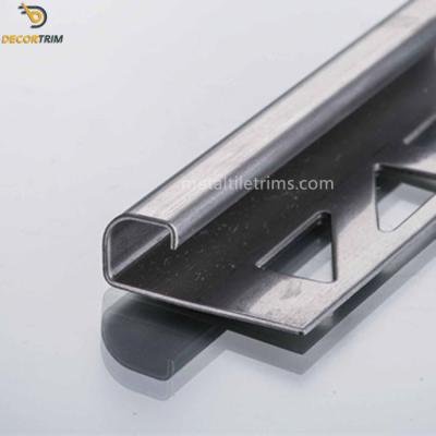 China Curved Edge Stainless Steel Tile Trim Strip 8k Mirror Finish SGS Certified for sale