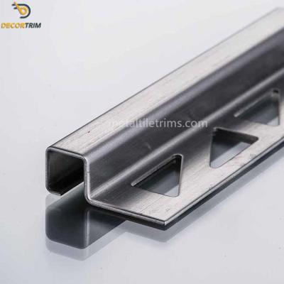 China Box Shape Stainless Steel Corner Trim , External Edge Tile Trim OEM ODM for sale
