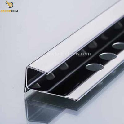 China SS304 Stainless Steel Edge Trim For Tiles Ceramic Decoration for sale