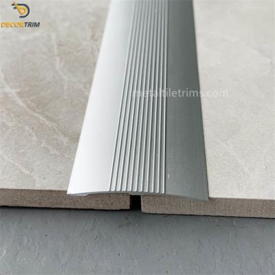 China Decorative Floor Transition Strip , Matt Silver Tile To Tile Transition Strips for sale
