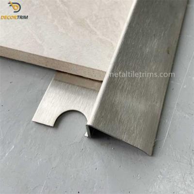 China SS316 Stainless Steel Transition Strip , 12mm Flooring Edging Trim for sale
