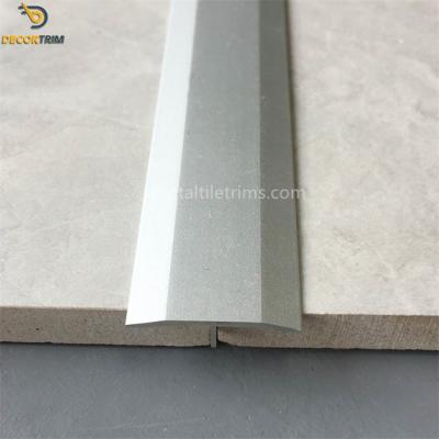 China 24.8mm Aluminium Floor Cover Strip , Anodized T Mould Transition Strip for sale