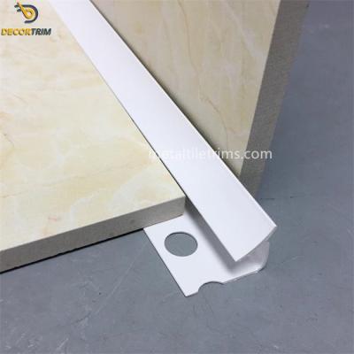 China PVC Internal Corner Tile Trim White Color For Wall Corner Decoration for sale