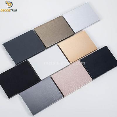China Decorative Aluminum Skirting Board Profiles With Anodized Powder Coat Surface for sale