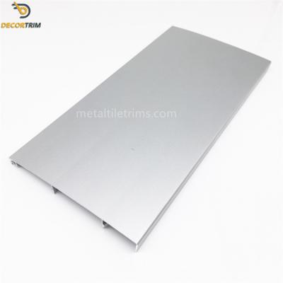 China Matt Silver 6063 Aluminium Profile Skirting For Wall Corner Protection for sale