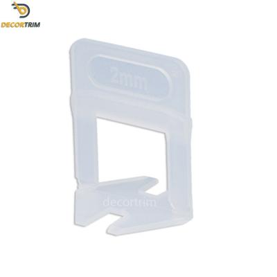 China Plasitc Ceramic Floor Tile Leveling Clips 1mm 1.5mm 2mm Thickness for sale