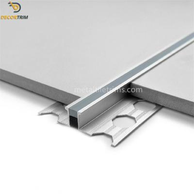 China material de la aleación de aluminio del perfil de la junta de dilatación del satén de 10m m 6063 en venta