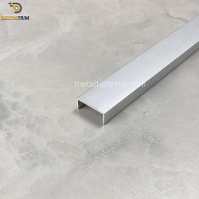 China 8mm*20mm*1mm U Channel Strip Aluminum Metal Edging Decoration en venta