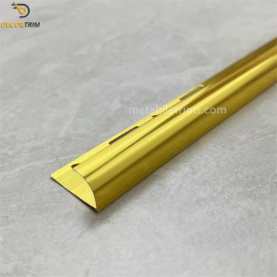 中国 Aluminum Border Tile Trim Decorative Metal Trim Strip YJ-035 Tile Molding 販売のため