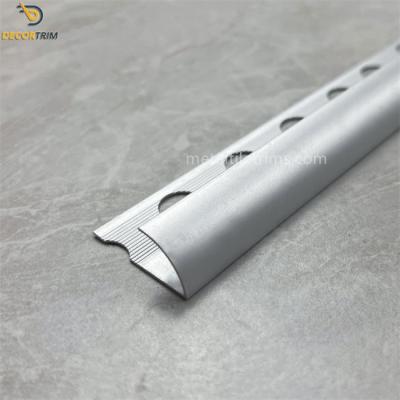 China Alloy 6063 T5 Material Metal Tile Trims 12.5mm Round Aluminium Trim à venda